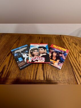 Saturday Night Fever, Grease, Pulp Fiction DVDs John Travolta Olivia NewtonJohn